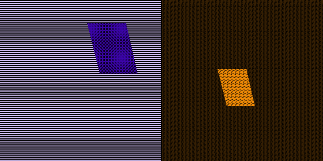 Screenshots of shape #14 - short rectangle tilted left from Net Net Net