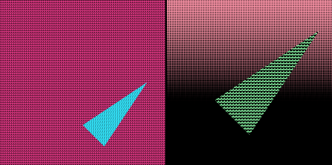 Screenshots of shape #19 - cone tilted up from Net Net Net