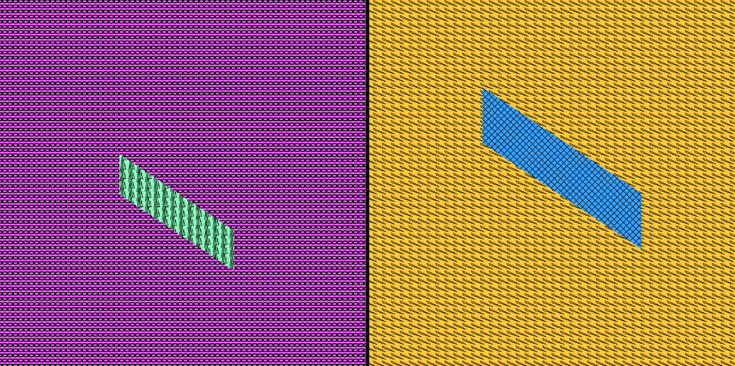 Screenshots of shape #23 - rectangle horizontal tilted right from Net Net Net